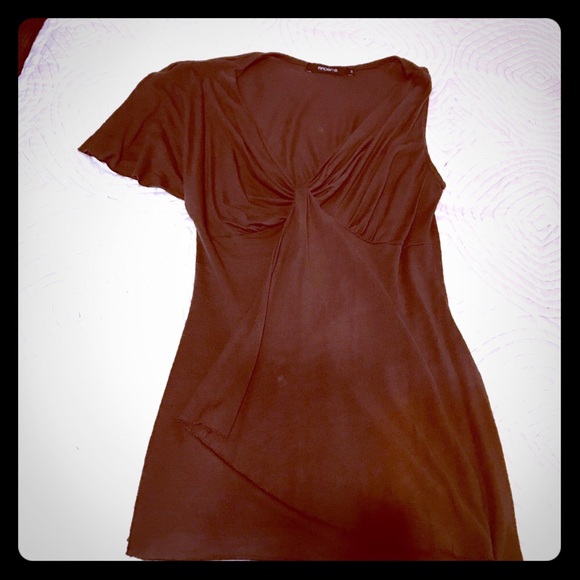 Arden B vintage one sleeve flattering brown blouse - Picture 1 of 7